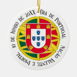 Flagge Portugals für den portugiesischen Feiertag Keramik Ornament