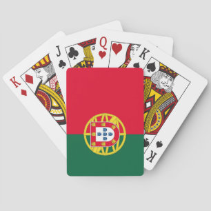 Flagge Portugals für den portugiesischen Feiertag Spielkarten