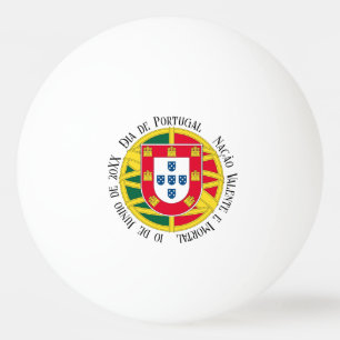 Flagge Portugals für den portugiesischen Feiertag Tischtennisball