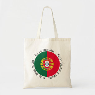 Flagge Portugals für den portugiesischen Feiertag Tragetasche