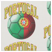 Flagge Portugals Fußballball-Muster Stoff (Nahaufnahme)