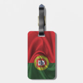 Flagge Portugals Gepäckanhänger (Rückseite vertikal)