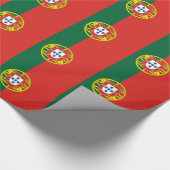 Flagge Portugals Geschenkpapier (Ecke)
