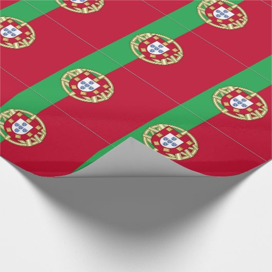 Flagge Portugals Geschenkpapier (Ecke)