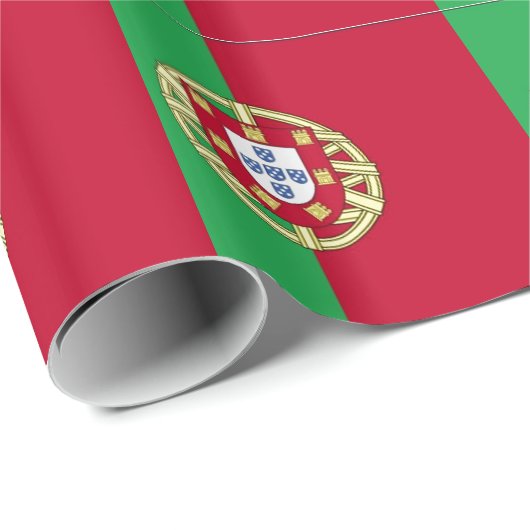 Flagge Portugals Geschenkpapier (Rolleneckpunkt)