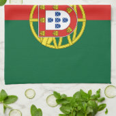 Flagge Portugals Geschirrtuch (Gefaltet)