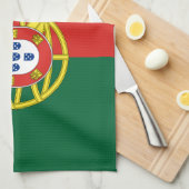 Flagge Portugals Geschirrtuch (Viertel Falte)