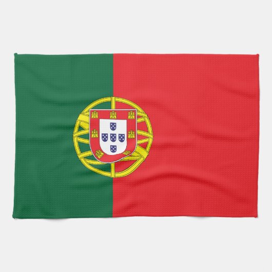 Flagge Portugals Geschirrtuch (Horizontal)