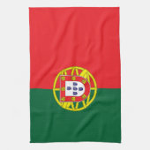 Flagge Portugals Geschirrtuch (Vertikal)