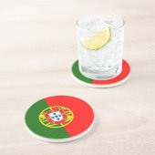 Flagge Portugals Getränkeuntersetzer (Seite)