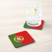Flagge Portugals Getränkeuntersetzer (Rechte Seite)