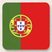 Flagge Portugals Getränkeuntersetzer (Vorderseite)