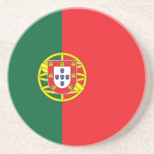Flagge Portugals Getränkeuntersetzer (Vorne)