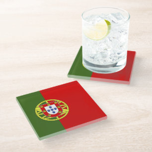 Flagge Portugals Glasuntersetzer