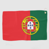 Flagge Portugals Golfhandtuch (Horizontal)