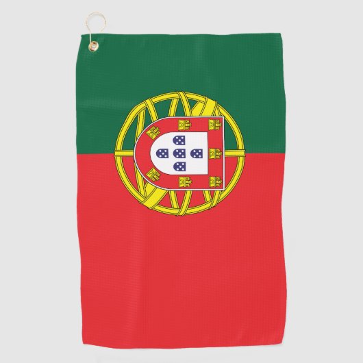 Flagge Portugals Golfhandtuch (Vorderseite)