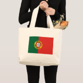 Flagge Portugals Jumbo Stoffbeutel (Vorderseite (Produkt))