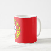 Flagge Portugals Kaffeetasse (VorderseiteRechts)