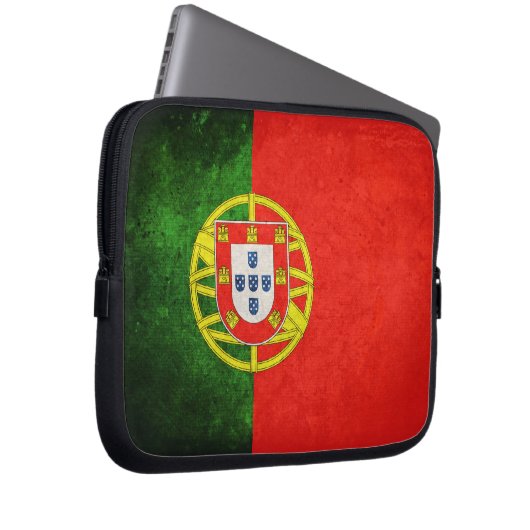 Flagge Portugals Laptopschutzhülle (Vorne Rechts)
