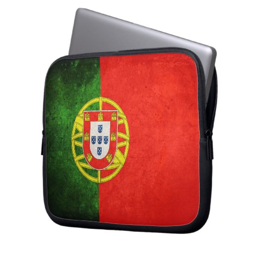 Flagge Portugals Laptopschutzhülle (Vorderseite Links)