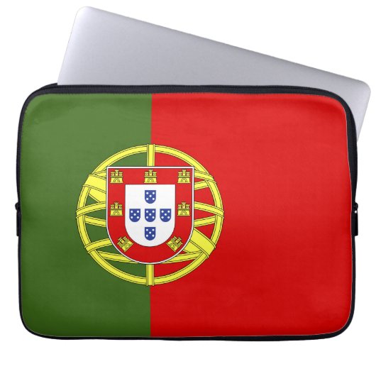 Flagge Portugals Laptopschutzhülle (Vorderseite)