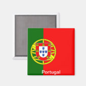 Flagge Portugals Magnet (Vorderseite/Rückseite)