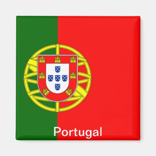 Flagge Portugals Magnet (Vorne)