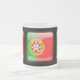 Flagge Portugals Mattglastasse