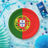 Flagge Portugals Pappteller (Party)