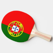 Flagge Portugals Ping Pong Paddle Tischtennis Schläger (Seitenansicht)