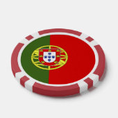 Flagge Portugals Pokerchips (Einzeln)