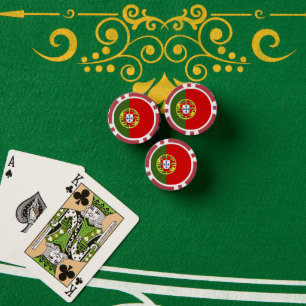 Flagge Portugals Pokerchips