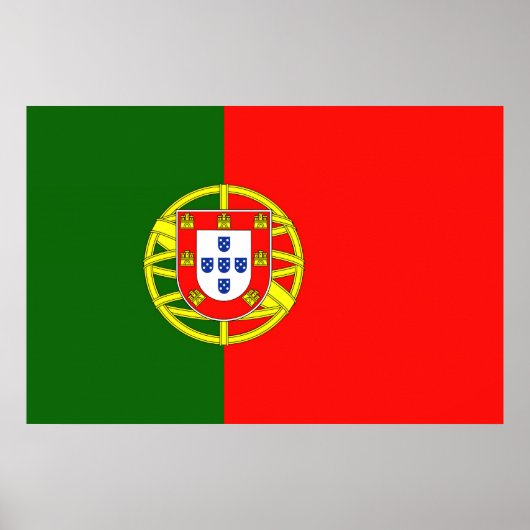 Flagge Portugals Poster (Vorne)