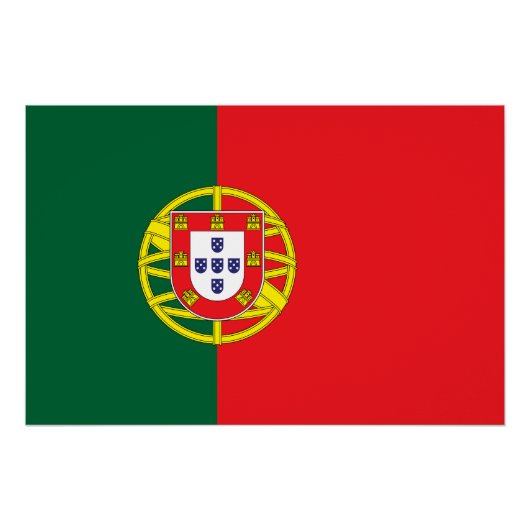 Flagge Portugals Poster (Vorderseite)