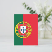 Flagge Portugals Postkarte (Stehend Vorderseite)