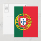 Flagge Portugals Postkarte (Vorne/Hinten)