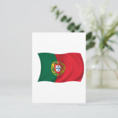 Flagge Portugals Postkarte (Stehend Vorderseite)