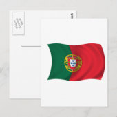 Flagge Portugals Postkarte (Vorne/Hinten)
