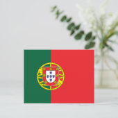 Flagge Portugals Postkarte (Stehend Vorderseite)