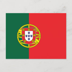 Flagge Portugals Postkarte