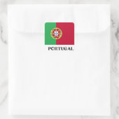Flagge Portugals Quadratischer Aufkleber (Tasche)