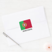 Flagge Portugals Quadratischer Aufkleber (Umschlag)