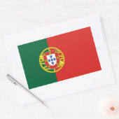 Flagge Portugals Rechteckiger Aufkleber (Umschlag)