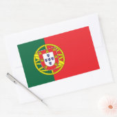 Flagge Portugals Rechteckiger Aufkleber (Umschlag)