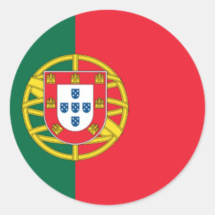 Flagge Portugals Runder Aufkleber