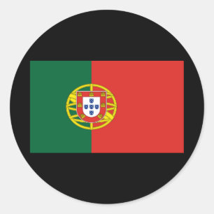 Flagge Portugals Runder Aufkleber