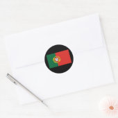Flagge Portugals Runder Aufkleber (Umschlag)