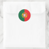 Flagge Portugals Runder Aufkleber (Tasche)