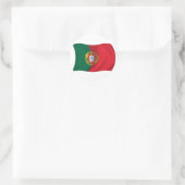 Flagge Portugals Runder Aufkleber (Tasche)