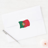 Flagge Portugals Runder Aufkleber (Umschlag)